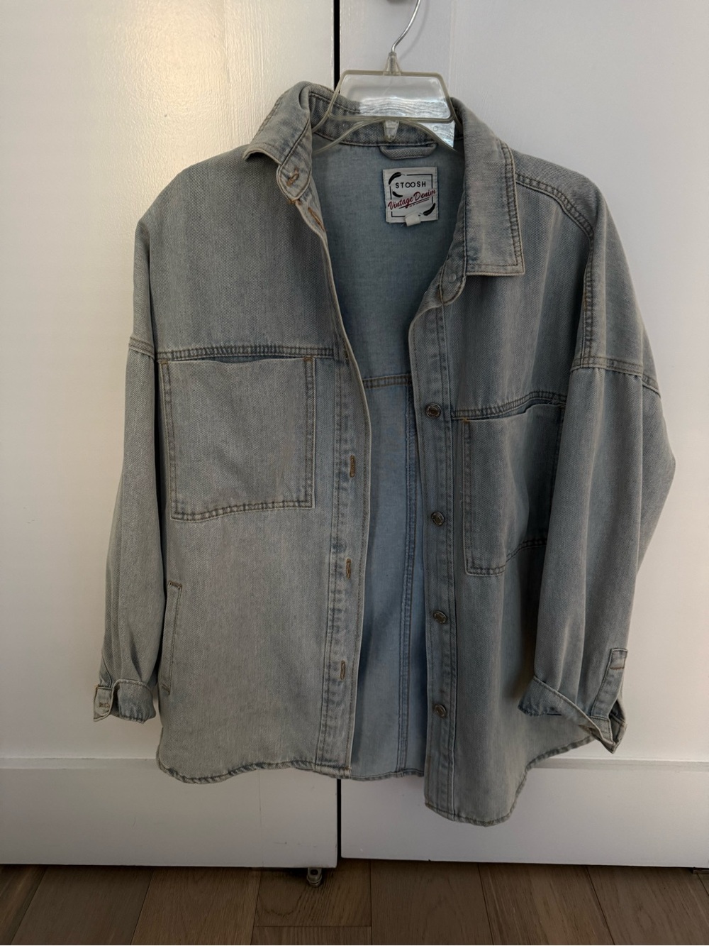 Light Wash Oversized Denim Jacket/Shirt
